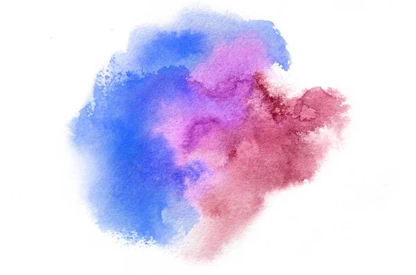 Hand Drawn Watercolor Shape Cold Tones Your Design Creative Painted — Stock Photo, Image