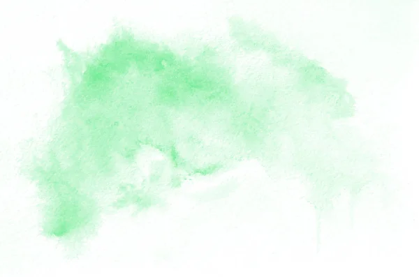 Forma Aquarela Verde Desenhada Mão Para Seu Design Criativa Fundo — Fotografia de Stock