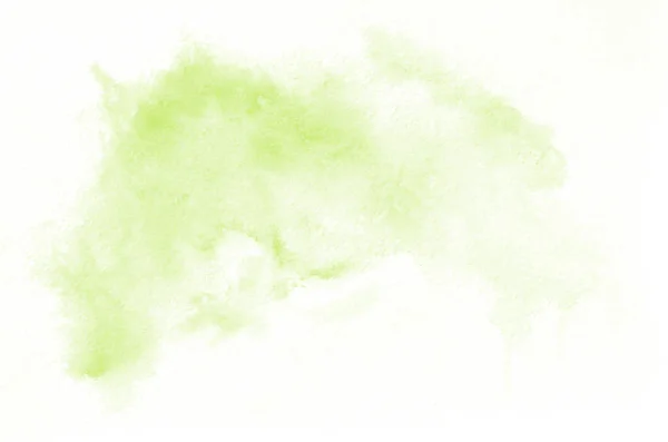 Forma Aquarela Verde Clara Desenhada Mão Para Seu Design Criativa — Fotografia de Stock