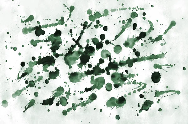 Colorato Sfondo Verde Scuro Acquerello Carta Parati Aquarelle Illustrazione Colori — Foto Stock