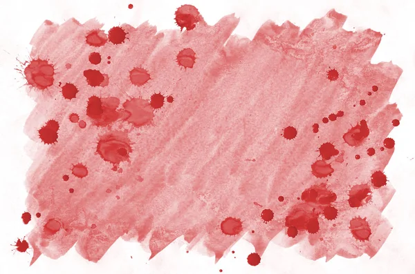 カラフルな赤い水彩背景の壁紙 アクワレル明るい色図 — ストック写真