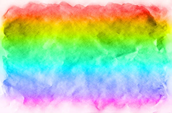 Bütün Spektral Renklerinin Suluboya Arka Plan Çok Renkli Mürekkep Lekeleri — Stok fotoğraf