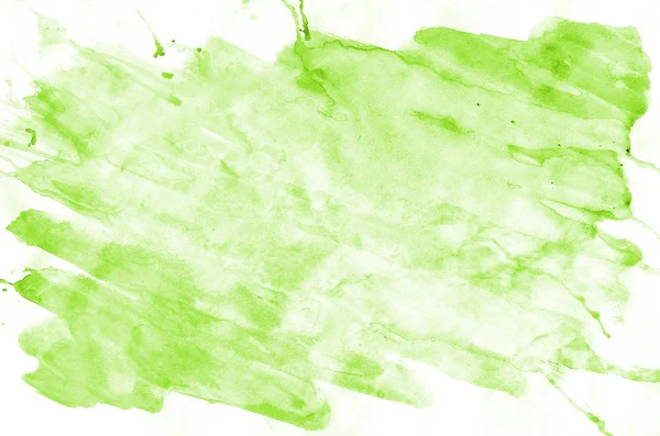 Luz Verde Aquarela Fundo Papel Branco Para Texto Texturas Banners — Fotografia de Stock