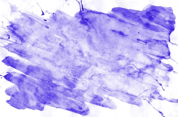 Colorido Violeta Aquarela Pincel Molhado Pintar Fundo Líquido Para Papel — Fotografia de Stock