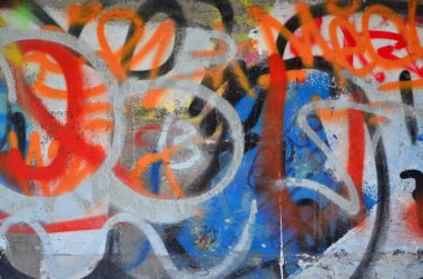 Güzel sokak sanat graffiti. Moda renkler şehir duvarları üzerinde çizim yaratıcı renk. Çağdaş kent kültürü. Başlık boya duvarlar. Kültür gençlik protesto