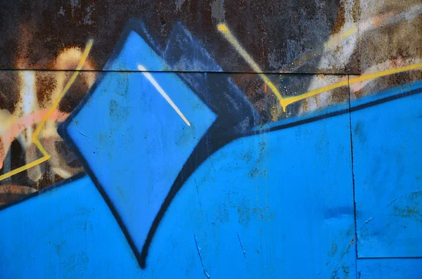 Bakgrundsbild Väggen Inredda Med Färgglada Abstrakt Graffiti Gatukonst Konceptet — Stockfoto