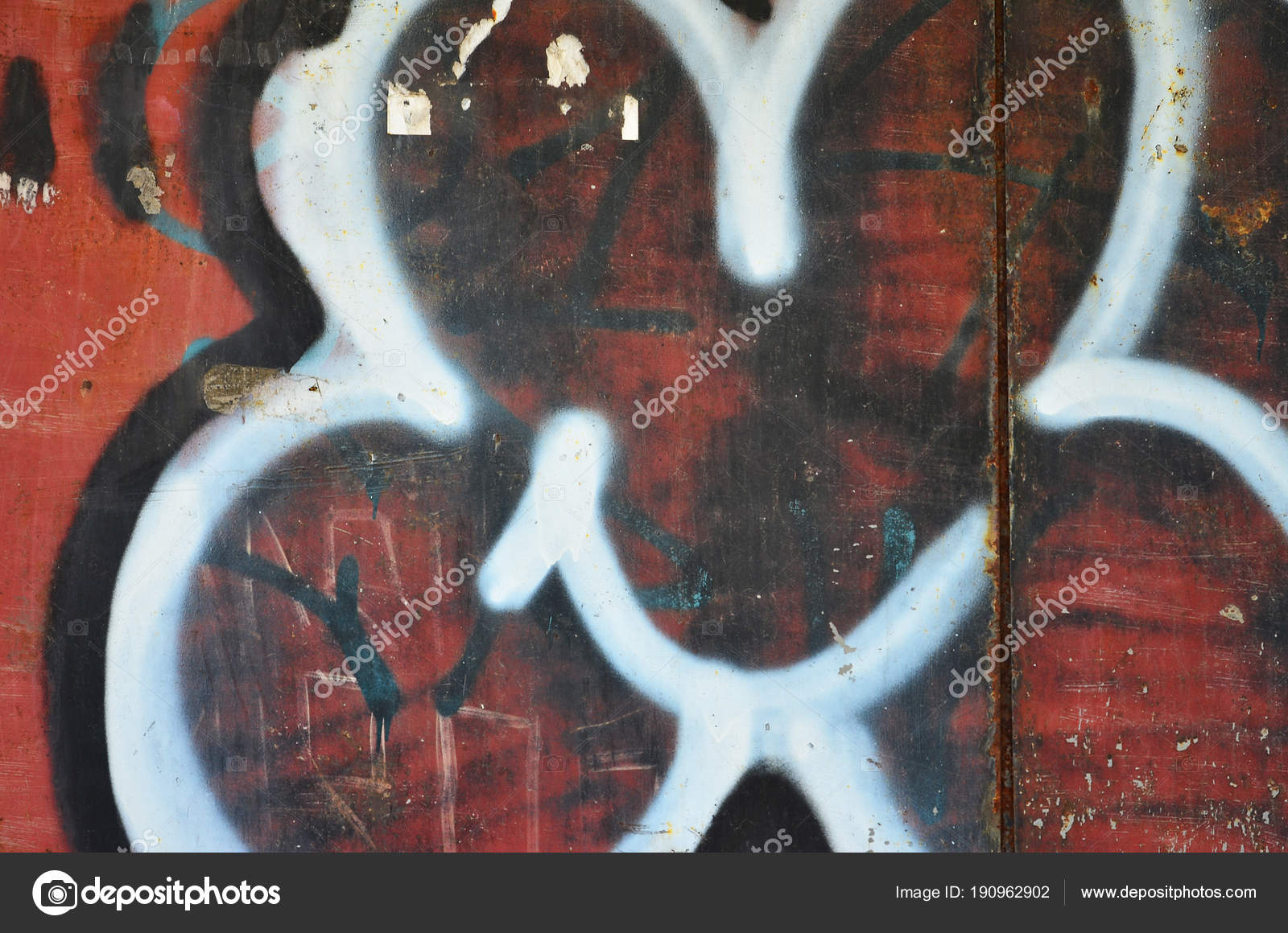 Textura Fragmento Pared Con Pintura Graffiti Que Representada Una