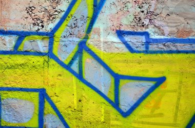 Güzel sokak sanat graffiti. Moda renkler şehir duvarları üzerinde çizim yaratıcı renk. Çağdaş kent kültürü. Başlık boya duvarlar. Kültür gençlik protesto