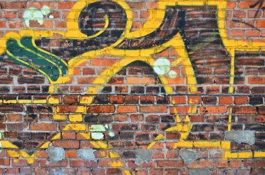 Doku üzerinde tasvir edilmiştir grafiti boyama duvar parçasının. Grafiti sokak sanatı ve grafiti kültür konularda bir fotoğraf çizim bir parça görüntüsünü