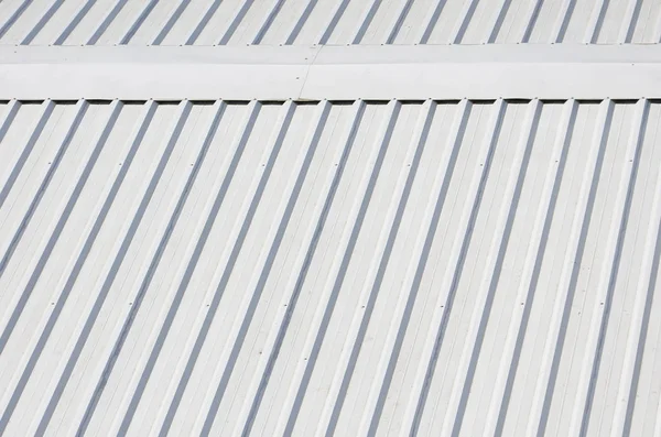 Metal Gray Roof Rhythmic Parallel Relief Directions — Stock Photo, Image