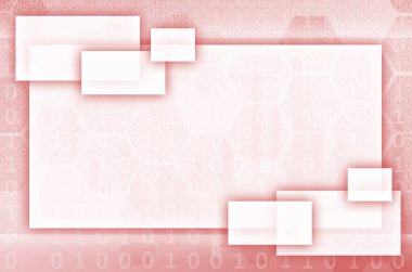 Altıgen bir dizi oluşan teknolojik arka plan