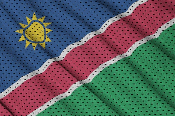 Bandera de Namibia impresa en un tejido de malla de nylon deportivo de poliéster — Foto de Stock
