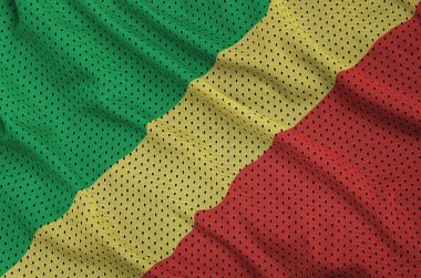 Kongo bayrak bir polyester naylon spor giyim örgü kumaş w baskılı