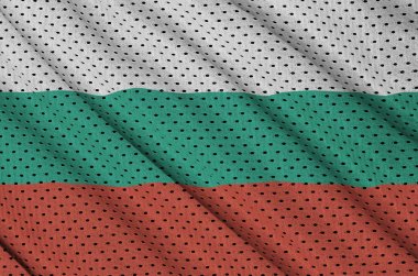Bulgaristan bayrağı polyester naylon spor giyim kafes fabri baskılı