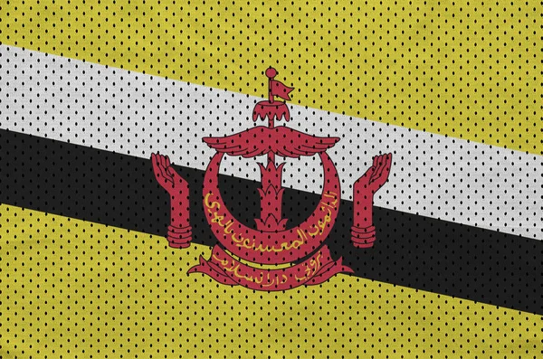 Brunej Darussalam vlajka na m sportovní polyesterové nylon — Stock fotografie