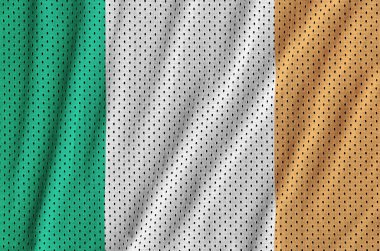 İrlanda bayrağı bir polyester naylon spor giyim örgü kumaş baskılı