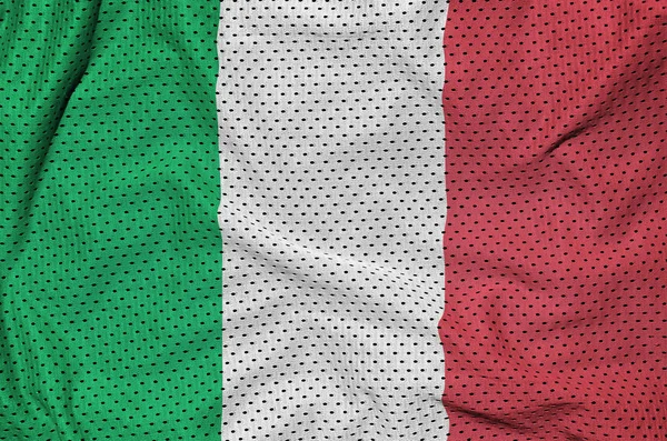 Italien Flagge gedruckt auf Polyester Nylon Sportbekleidung Mesh-Gewebe — Stockfoto