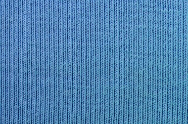 Mavi renkli kumaş dokusu. Gömlek ve bluz yapmak için malzeme