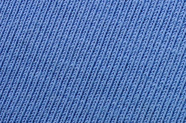 La textura de la tela en color azul. Material para hacer camisas y blusas — Foto de Stock