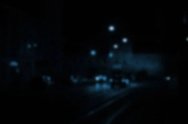 Blurred Night Scene Traffic Roadway Defocused Image Cars Traveling Luminous — Stock Photo, Image