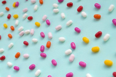 Tic tac hard mints pattern close up. Tic tac is popular due its minty fresh taste and easy to carry. Hard mints produced by Ferrero since 1968