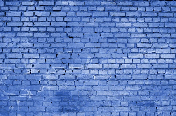 Kwadratowe Cegły Bloku Tła Tekstury Malowane Fantomowym Klasycznym Kolorze Niebieskim — Zdjęcie stockowe