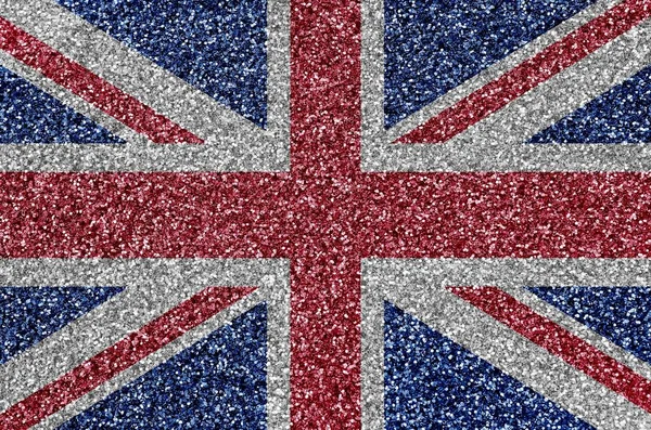 영국의 국기는 장식들에 그려져 디스코 — 스톡 사진