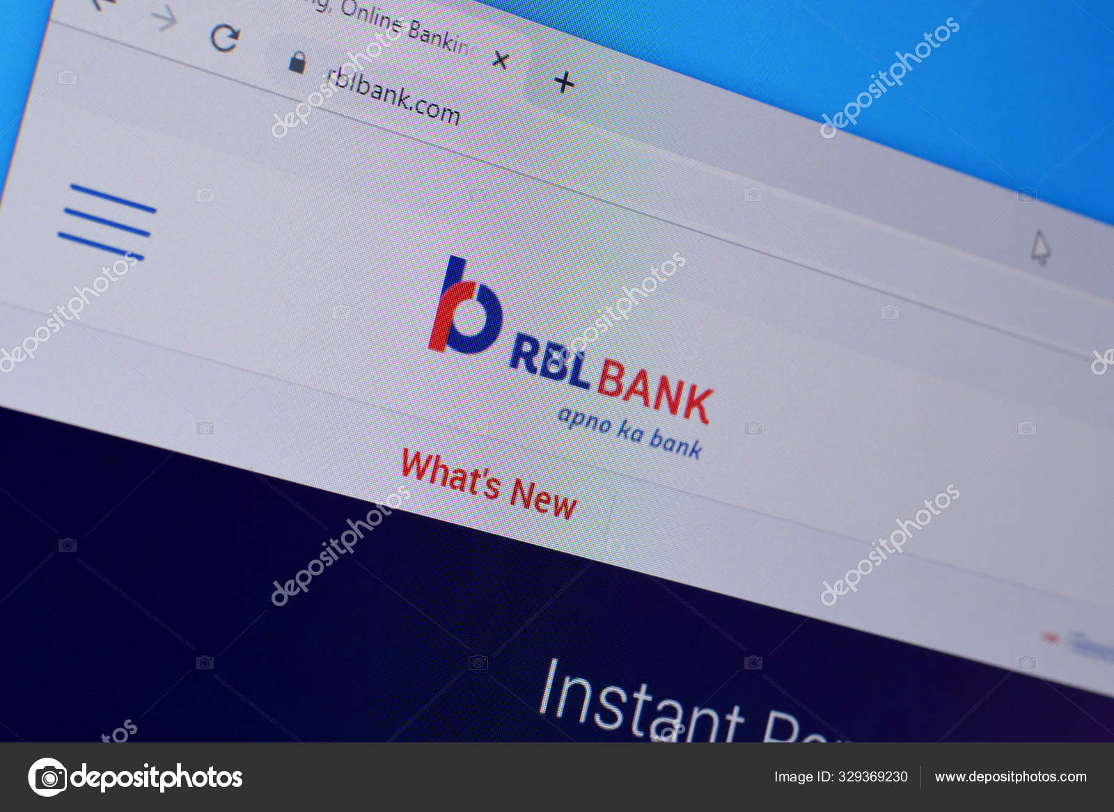 Homepage Of Rbl Bank Website On The Display Of Pc Url Rblbank Com Stock Editorial Photo C Mehaniq 329369230