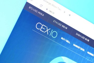 Cexio web sitesinin ana sayfası Pc, url - cex.io.