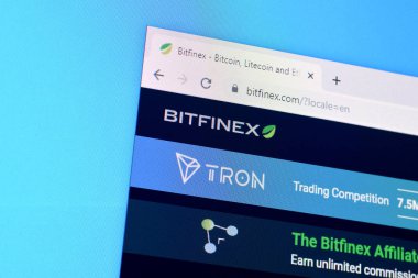 PC, URL - bitfine 'in gösterildiği web sitesinin ana sayfası