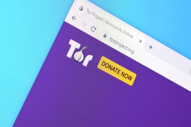 PC, url - torp gösteriminde tor projesi web sitesinin ana sayfası