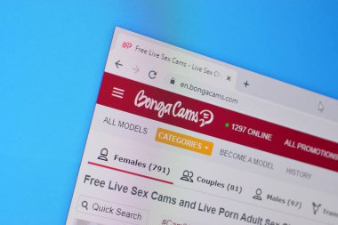 Bongacams web sitesinin ana sayfası PC, URL - bongacams.com.