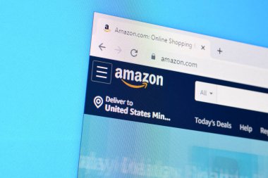 Amazon web sitesinin ana sayfası Pc, url - amazon.co