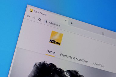 Nikon web sitesinin web sayfası Pc, url - nikon.com.