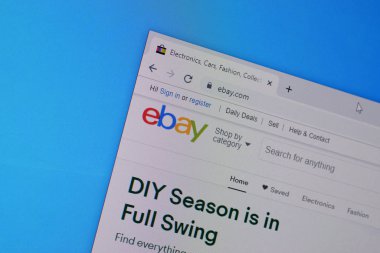 eBay web sitesinin web sayfası Pc, URL - ebay.com.