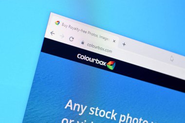 PC, URL - colourbox.com 'da web sitesinin ana sayfası.