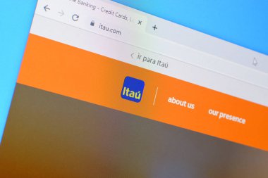 Pc, url - itau.com 'da itau web sitesinin ana sayfası.