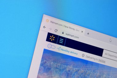 Walmart web sitesinin ana sayfası PC, URL - walmart.com.