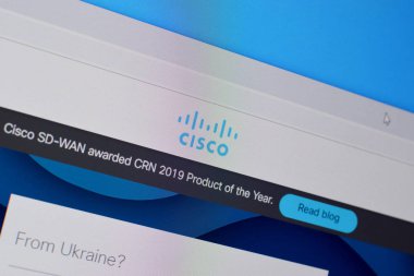 Cisco web sitesinin PC, URL - cisco.com üzerindeki ana sayfası.