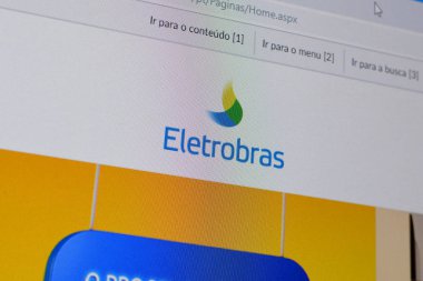 Eletrobra web sitesinin ana sayfası PC, URL - eletr