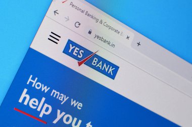 Yesbank web sitesinin ana sayfası PC, URL - evetbank.