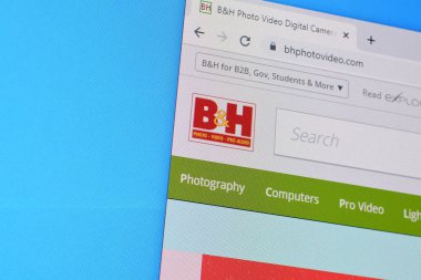 B ve H web sitesinin ana sayfası Pc, URL - bhphotov