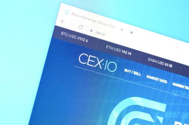 Cexio web sitesinin ana sayfası Pc, url - cex.io.