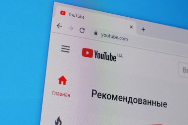 Youtube web sitesinin ana sayfası Pc, url - youtube.