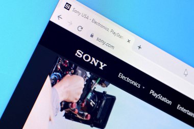 Pc, url - sony.com 'da sony web sitesinin ana sayfası.