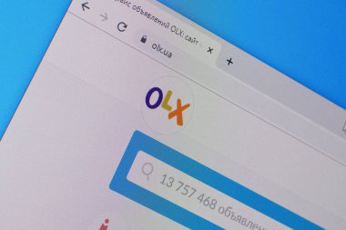 Pc, URL - olx.ua web sitesinin ana sayfası.