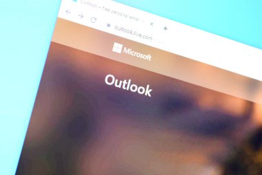 Hotmail web sitesinin ana sayfası Pc, URl - hotmail.com.