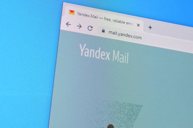 Yandex posta web sitesinin Pc, URL - posta görüntülerinde ana sayfası