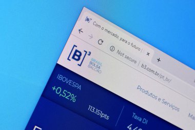 Pc, URL - b3.com.br üzerindeki b3 web sitesinin ana sayfası.