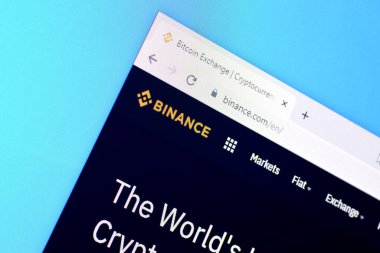 Pc, url - binance web sitesinin ana sayfası.